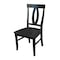 International Concepts Set of 2 Cosmo Chairs, Coal-Black/washed black C75-170P - alternate 1